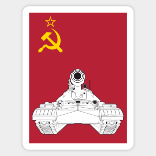 T-10 in defense of the Motherland from the threat of capitalism Sticker